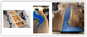 Procedimiento de fabricacion madera y resina Procedimiento de fabricacion madera y resina